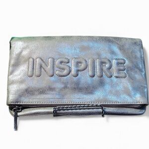 BCBG Silver Inspire Clutch Bag